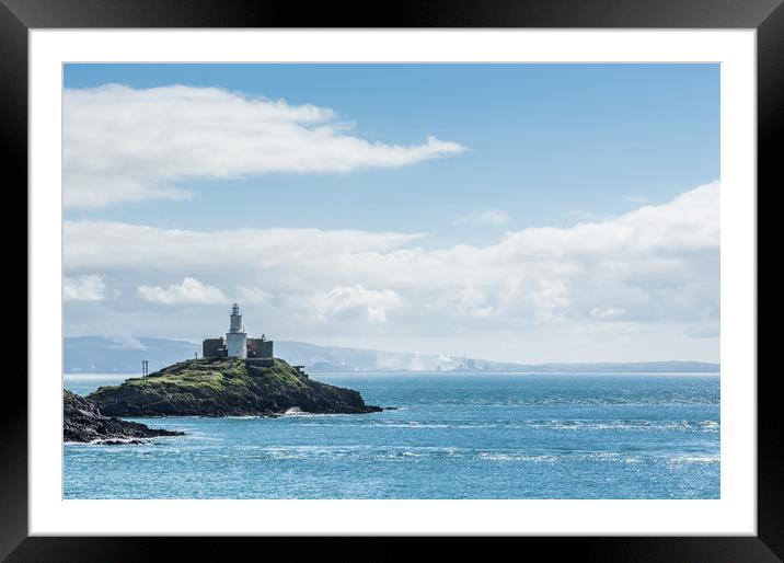Mumbles Lighthouse 2 Framed Mounted Print by Steve Purnell