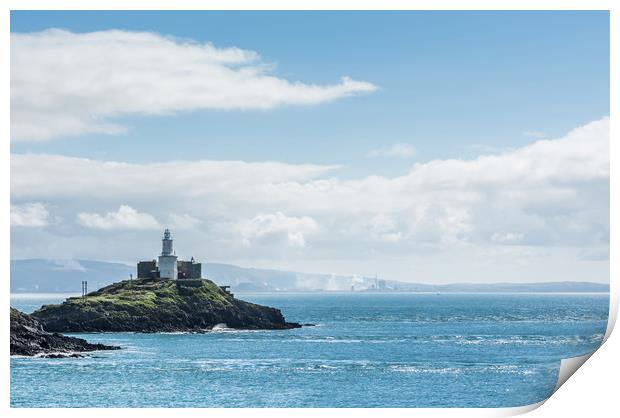 Mumbles Lighthouse 2 Print by Steve Purnell