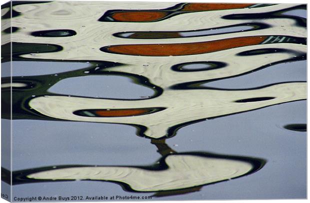 Waterreflection2 Canvas Print by Andre Buys