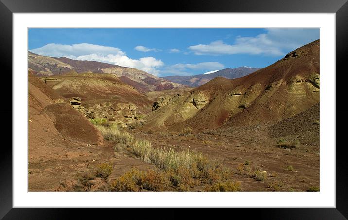 Snake Valley Framed Mounted Print by Shervin Moshiri