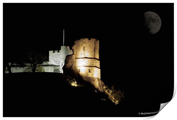 Castle at night Print by Nigel Coomber