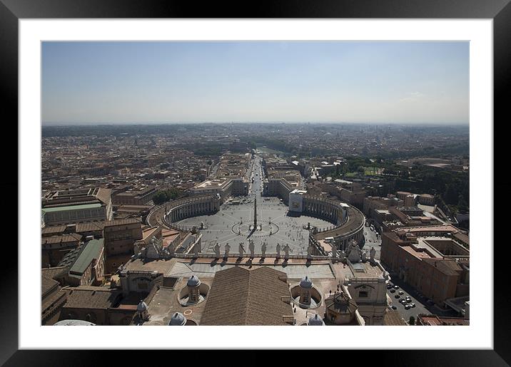Vatican Square Framed Mounted Print by Joe Richardson