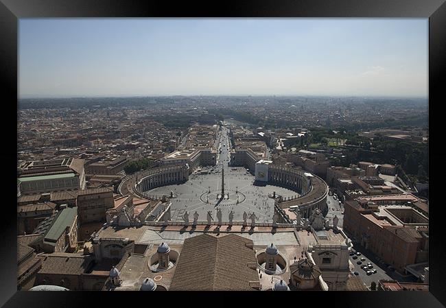 Vatican Square Framed Print by Joe Richardson