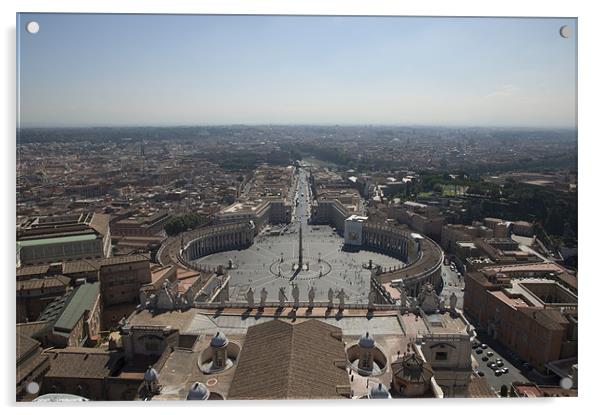 Vatican Square Acrylic by Joe Richardson