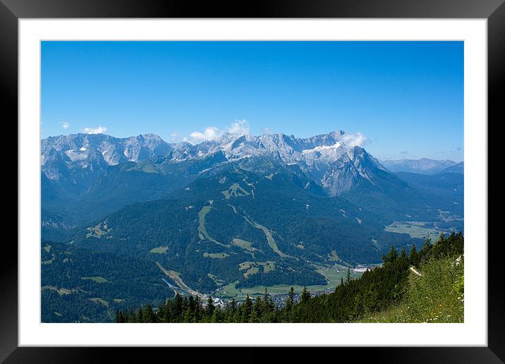 Top of the World Framed Mounted Print by les tobin