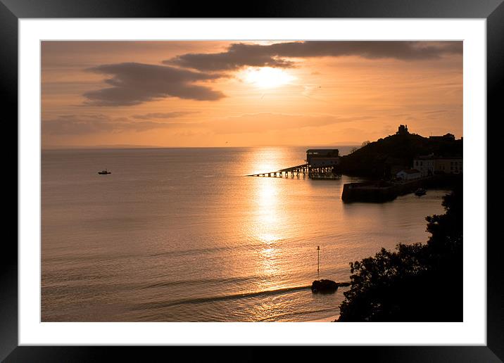 Lifeboat station at dawn Framed Mounted Print by Ray Fidler