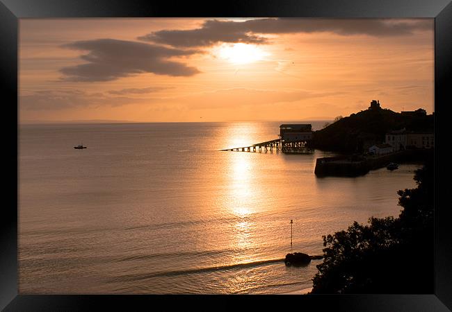 Lifeboat station at dawn Framed Print by Ray Fidler