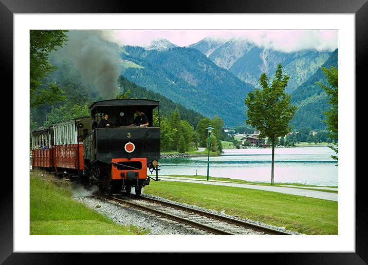 Jenbach Railway Framed Mounted Print by les tobin