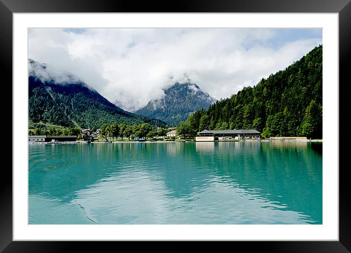 Lake Achensee Framed Mounted Print by les tobin