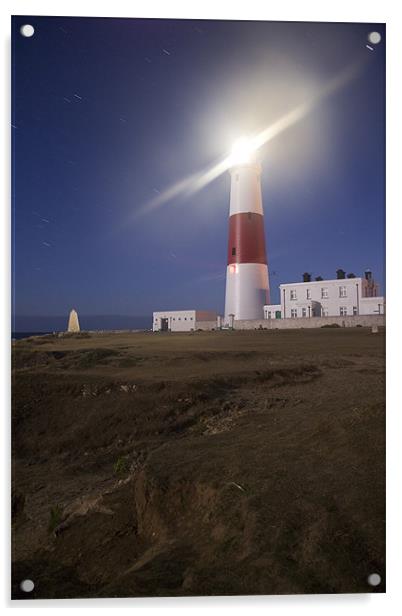 Lighthouse at Portland Bill, Dorset, England Acrylic by Ian Middleton