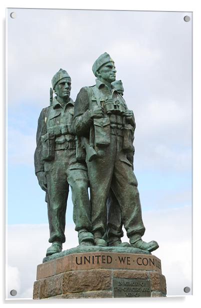 Spean Bridge Commando Memorial Acrylic by Douglas Kerr