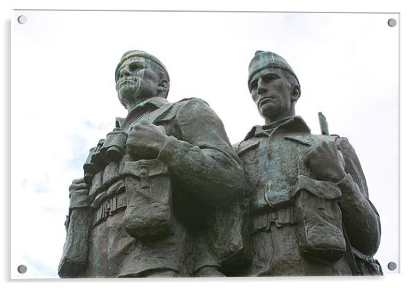 Spean Bridge Commando Memorial Acrylic by Douglas Kerr