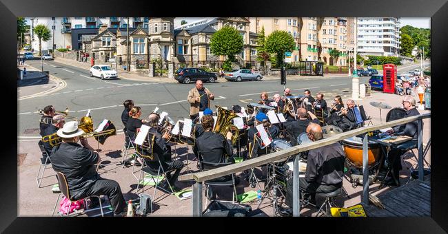 Brass Band Panorama Framed Print by Steve Purnell