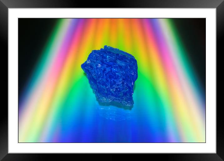 Crystal On A Rainbow Framed Mounted Print by Scott Nicol
