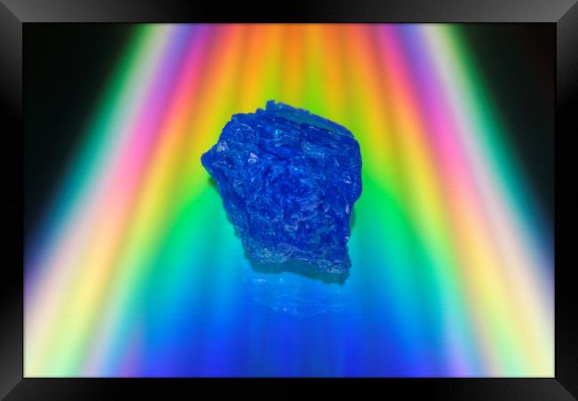 Crystal On A Rainbow Framed Print by Scott Nicol