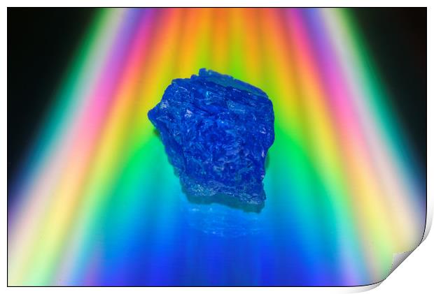 Crystal On A Rainbow Print by Scott Nicol
