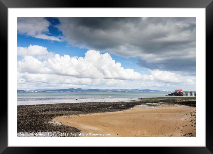 Swansea Bay and Victorian Pier, Mumbles, Wales UK Framed Mounted Print by Heidi Stewart