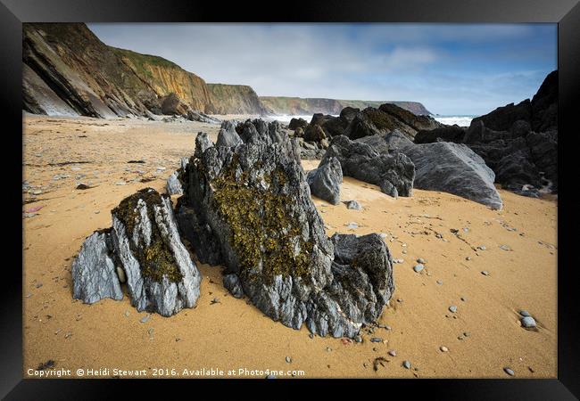 Marloes Sands, Pembrokeshire, Wales UK Framed Print by Heidi Stewart