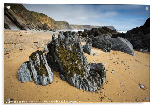 Marloes Sands, Pembrokeshire, Wales UK Acrylic by Heidi Stewart