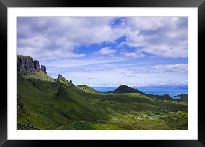 Quiraing on Isle of Skye, Scotland Framed Mounted Print by Gabor Pozsgai