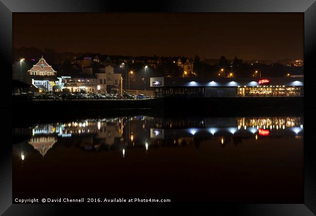 New Brighton Marine Lake    Framed Print by David Chennell