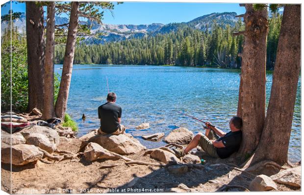 Scenic view of Mammoth Lakes in California. Canvas Print by Jamie Pham