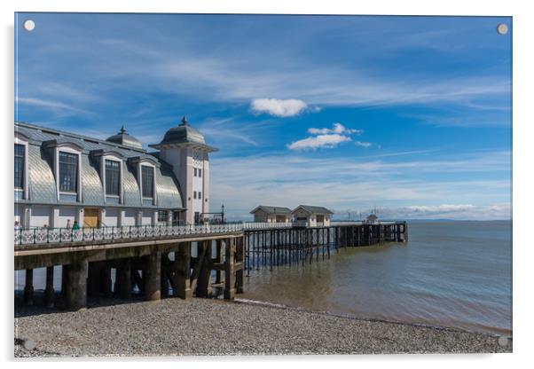 Penarth Pier Glorious Day Acrylic by Steve Purnell