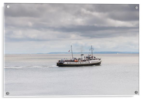 MV Balmoral In The Bristol Channel Acrylic by Steve Purnell