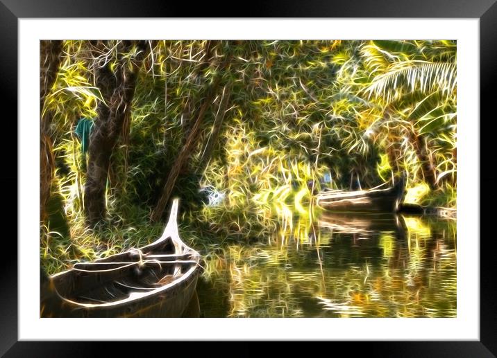 Malabar Canals Framed Mounted Print by Annette Johnson