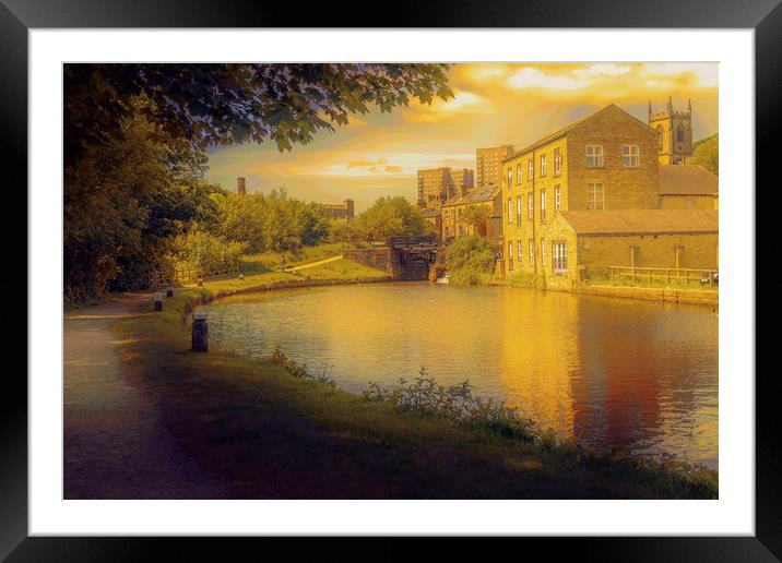 RC0001S - Sowerby Bridge...Gold Edition - Standard Framed Mounted Print by Robin Cunningham