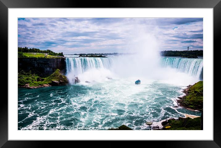  Niagara Falls. Framed Mounted Print by Hannah Ashton