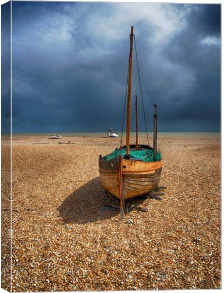 Boat At Dungeness Canvas Print by Clive Eariss