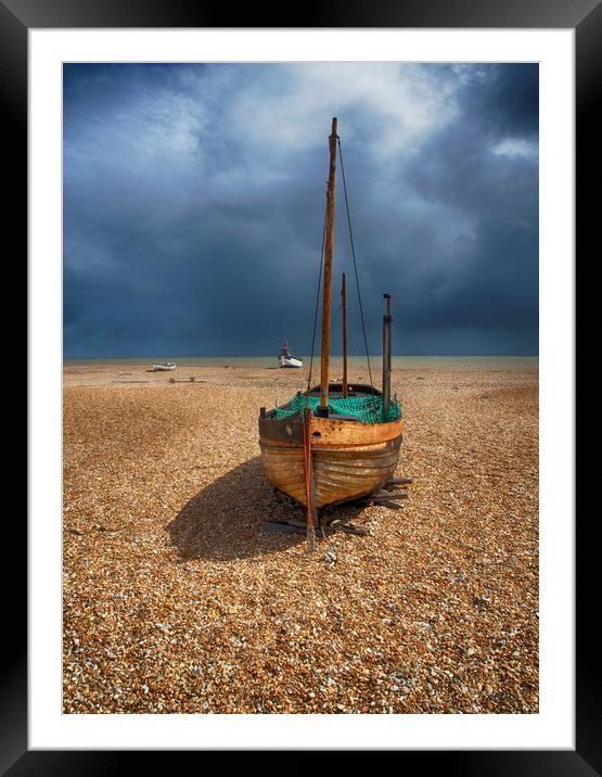 Boat At Dungeness Framed Mounted Print by Clive Eariss