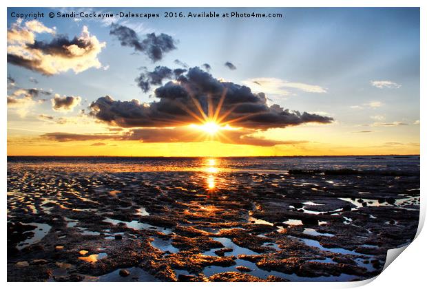 Sunset on the Humber Estuary Print by Sandi-Cockayne ADPS