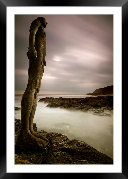 Taken from 'Another Place' Framed Mounted Print by mark leader