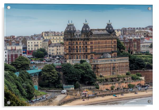 The Grand Hotel Scarborough Acrylic by David Hollingworth