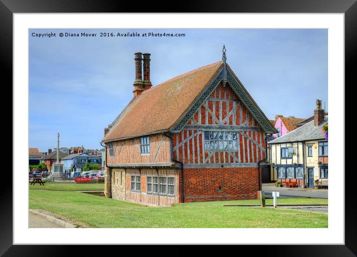 Aldeburgh Suffolk Framed Mounted Print by Diana Mower
