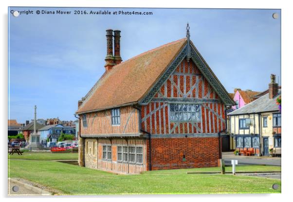 Aldeburgh Suffolk Acrylic by Diana Mower
