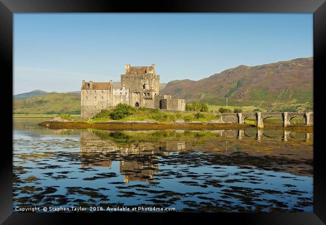 Reflections of Eilean Donan Castle Framed Print by Stephen Taylor