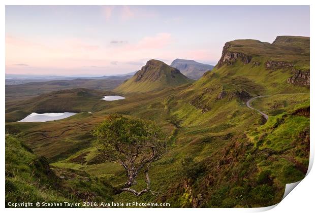 Dawn on the Quairang Print by Stephen Taylor