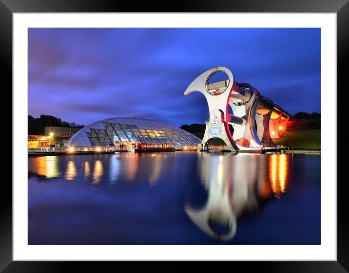 The Falkirk Wheel Framed Mounted Print by Angela H