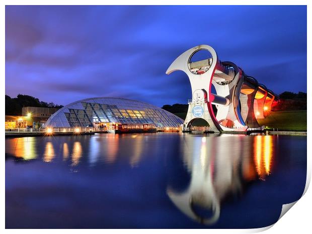 The Falkirk Wheel Print by Angela H