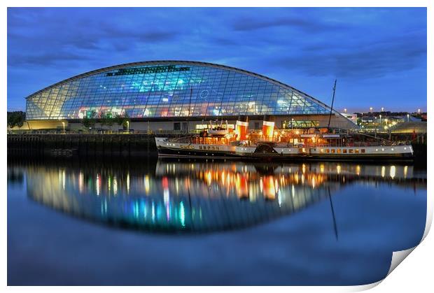 Glasgow Science Centre and The Waverley Print by Angela H