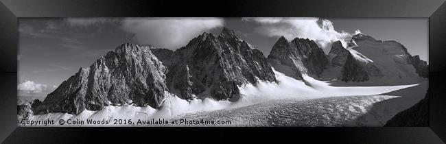 Barre des Ecrins Panorama Framed Print by Colin Woods