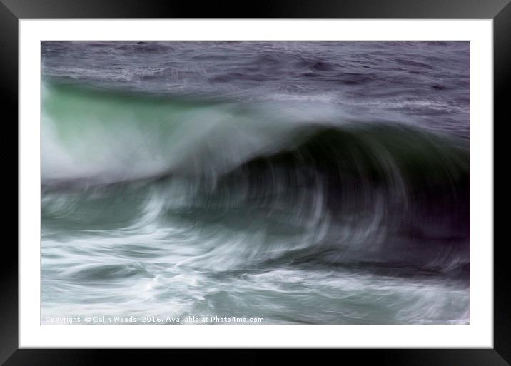 Breaking Wave Framed Mounted Print by Colin Woods