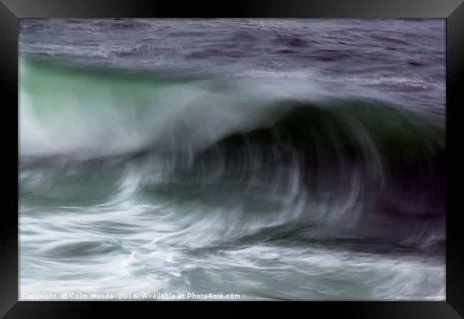 Breaking Wave Framed Print by Colin Woods