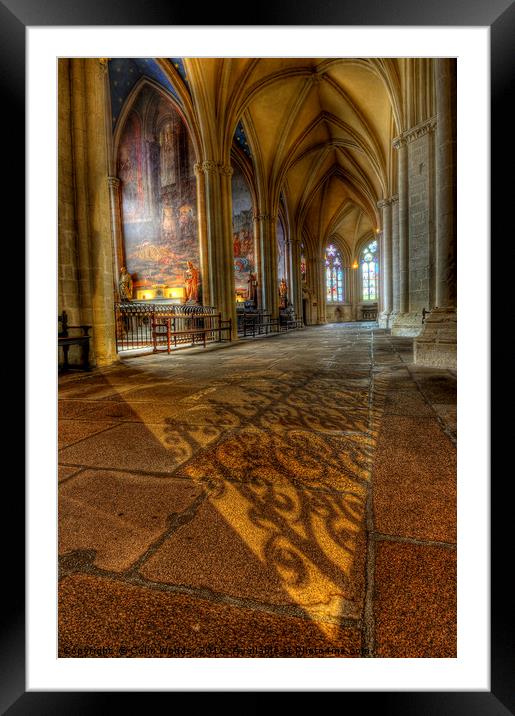 Church light and shadow Framed Mounted Print by Colin Woods