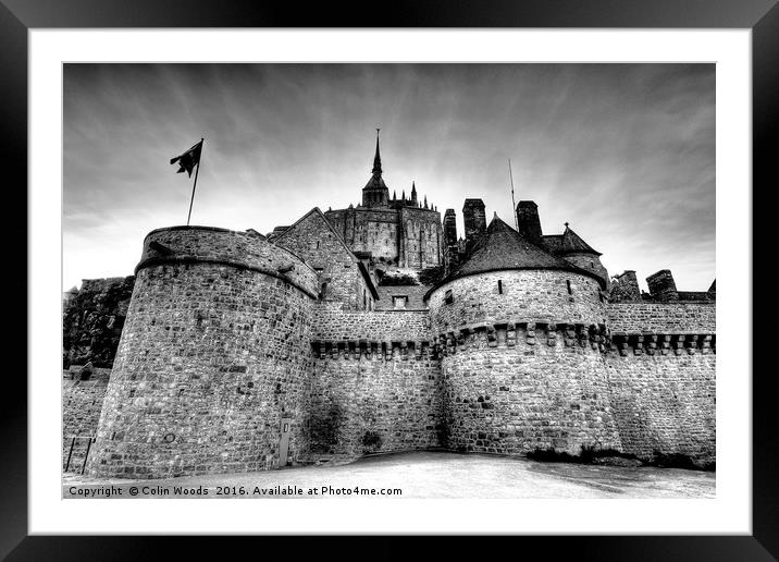 Mont St Michel in Normandy Framed Mounted Print by Colin Woods