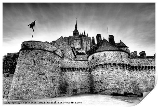 Mont St Michel in Normandy Print by Colin Woods