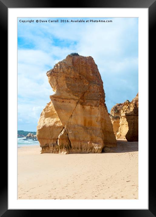 The Algarve Framed Mounted Print by Dave Carroll